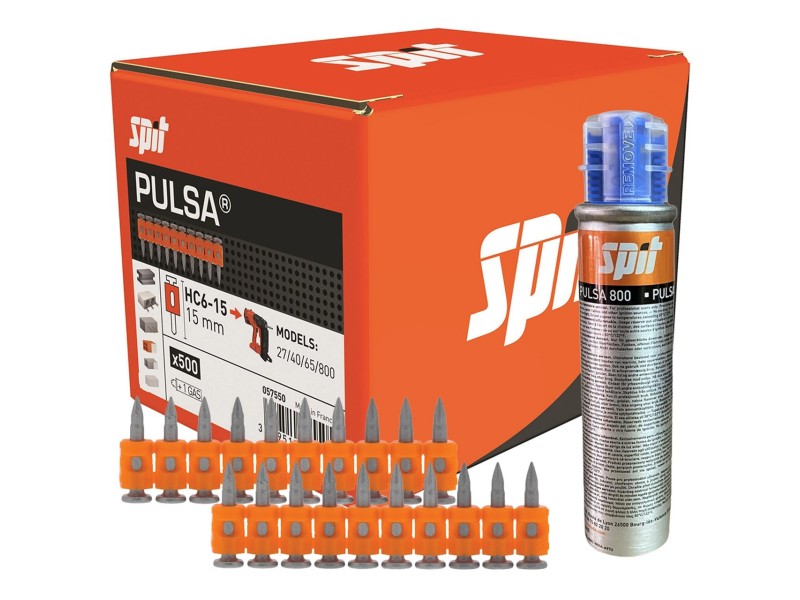 Spit žeblji HC 6-15 za navaden kamen, beton in jeklo., Dimenzije: 15mm, Pakiranje: 500 kos., 057550