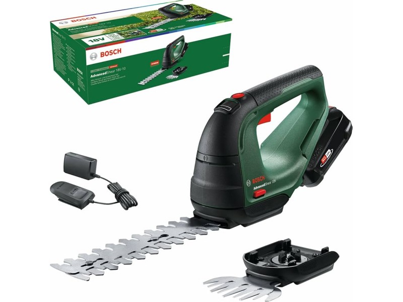 Akumulatorske škarje za grmičevje in travo Bosch AdvancedShear 18V-10, 0600857000