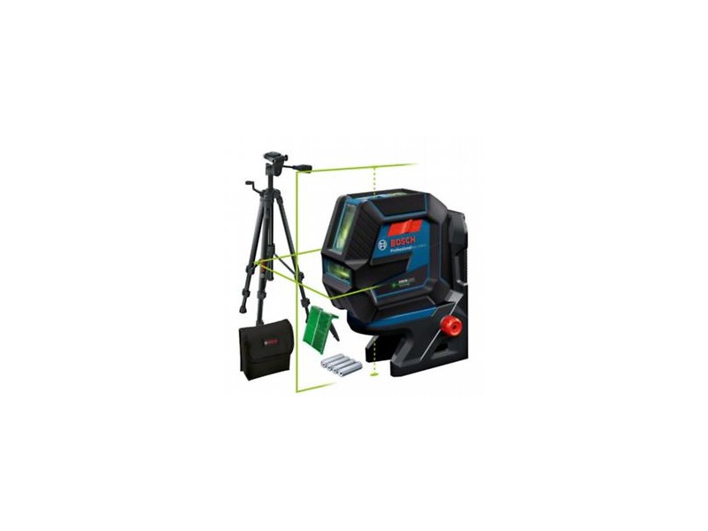 Kombinirani laser Bosch GCL 2-50G + 4xbater.+ RM10 + BT150, ± 0,3 mm/m,15M, ± 4°, 0,58kg, 0601066M01