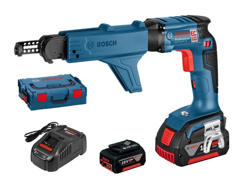 Akumulatorski vijačnik Bosch GSR 18 V-EC TE + MA 55 v L-Boxx, 18V, 4.2mm, Vpetje 1/4