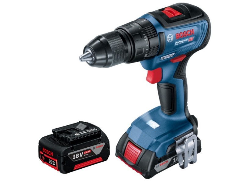 Akumulatorski udarni vrtalni vijačnik GSB 18V-50 v L-Boxx, 06019H5101