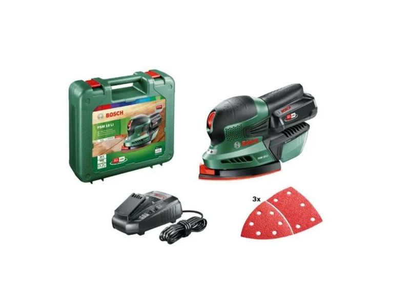 Akumulatorski večnamenski brusilnik Bosch PSM 18 LI, 06033A1323