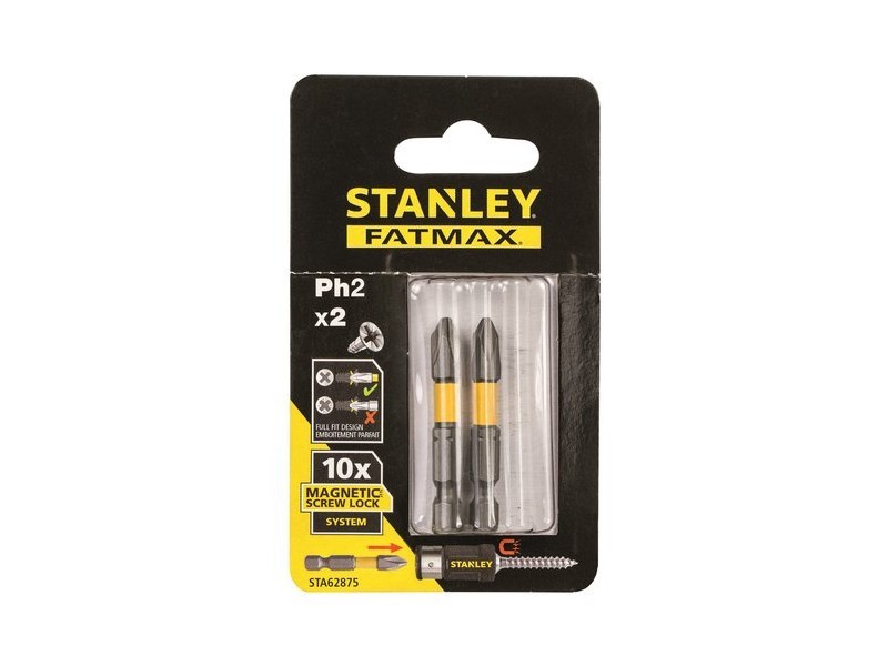 Vijačni nastavek Stanley, Dimenzije: PH2x50mm, Pakiranje: 2kos, STA62875