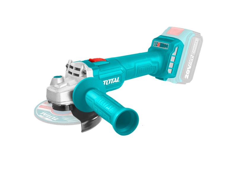 Akumulatorski kotni brusilnik Total 115mm/ 20V/9000rpm/P20S, TAGLI20157
