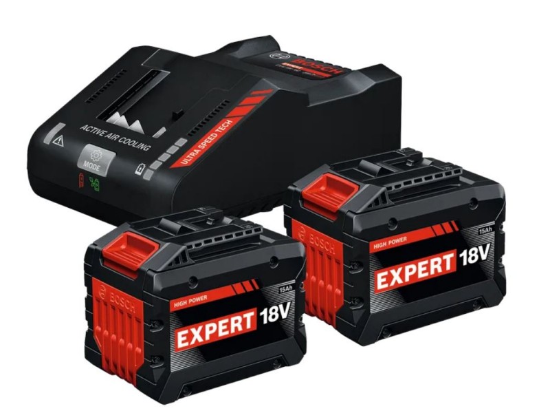 Začetni komplet Bosch EXPERT 2x EXBA18V-150 + EXAL18V-160, 1600A0373Z