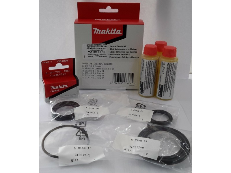 Servisni set udarnika Makita, za HM1304, HM1304B, 195201-4