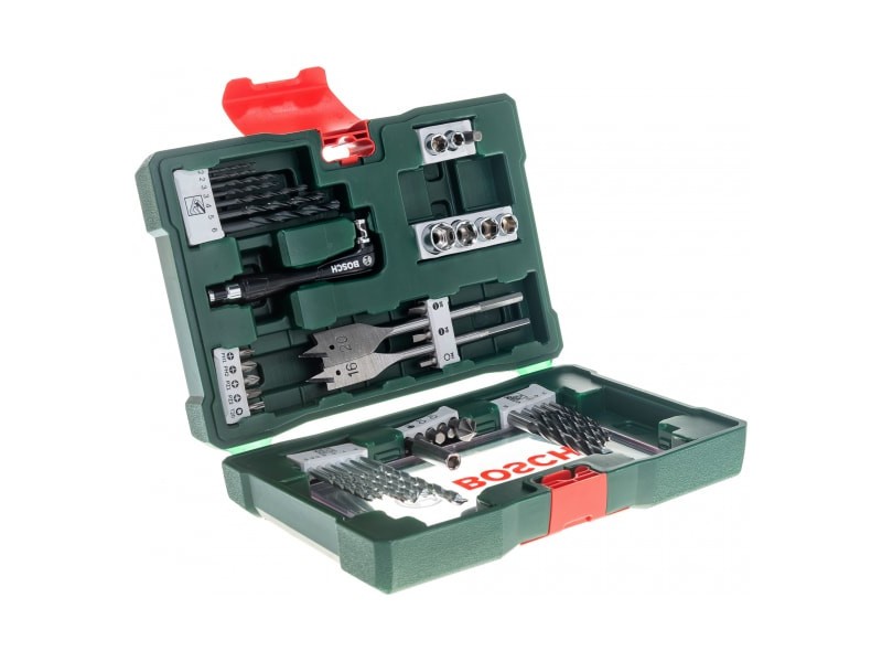 41-delni komplet TiN svedrov in vijačnih nastavkov Bosch V-Line s kotnim vijačnikom, 2607017316