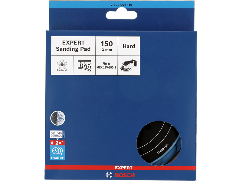 Brusni krožnik Bosch EXPERT Multihole z več luknjami, trd, 150 mm, 2608001116