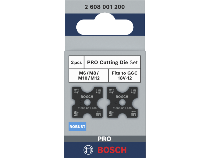 Komplet vrezil  Bosch PRO, M6, M8, M10, M12, 2608001200