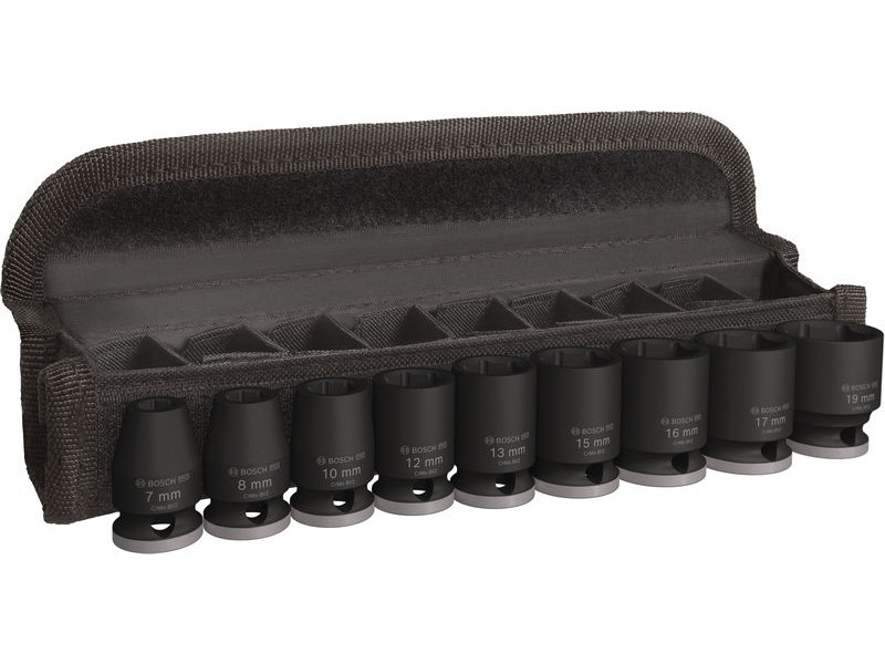 Komplet Bosh PRO Impact Socket Set, 3/8 palca, standardni, 9-delni, 2608003036