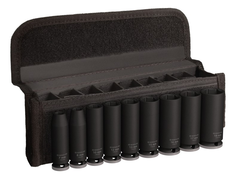 Komplet PRO Impact Socket Set Bosch, 3/8 palca, globok, 9-delni, 2608003037
