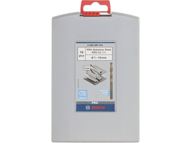 19-delni komplet svedrov Bosch PRO Stainless Steel HSS-Co, 2608587014