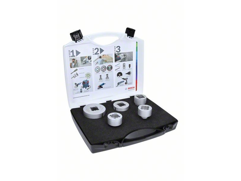 X-LOCK Bosch Dry Speed komplet, Dimenzije: 20, 25, 35, 51, 68 mm + 1 diamantni rezkar, 2608599037