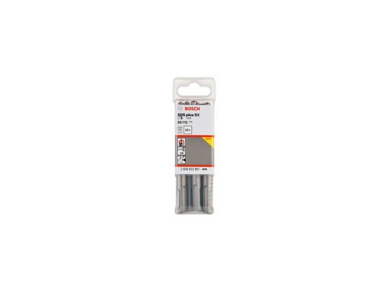 Udarni sveder Bosch PRO SDS-plus-5X, Dimenzije: 6x50x110mm, 2608833891