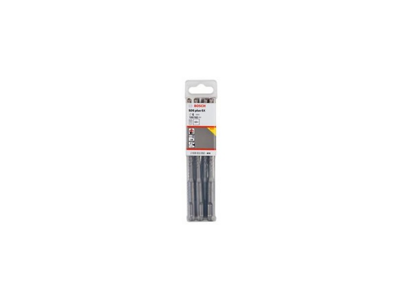 Udarni sveder Bosch PRO SDS-plus-5X, Dimenzije: 6x100x160mm, 2608833892