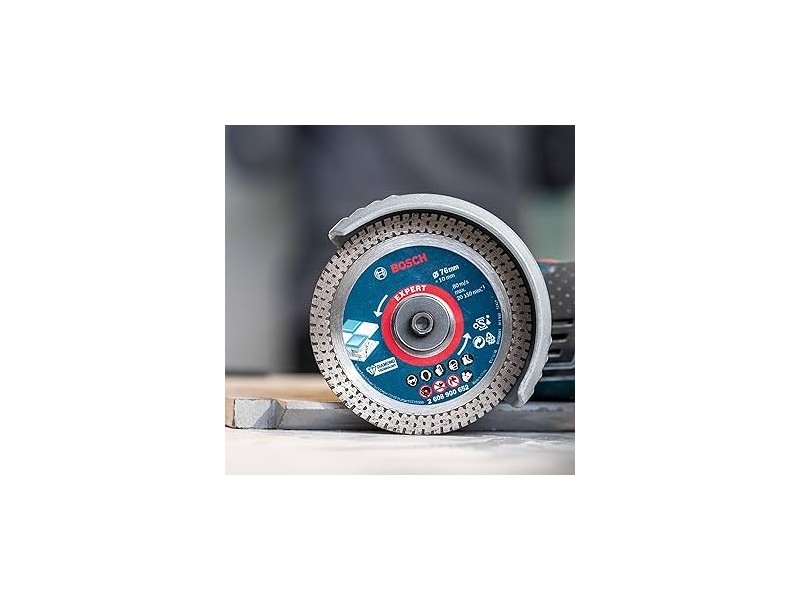 Diamantna rezalna plošča Bosch EXPERT HardCeramic, Dimenzije: 76x76x1,5x10mm, 2608900652