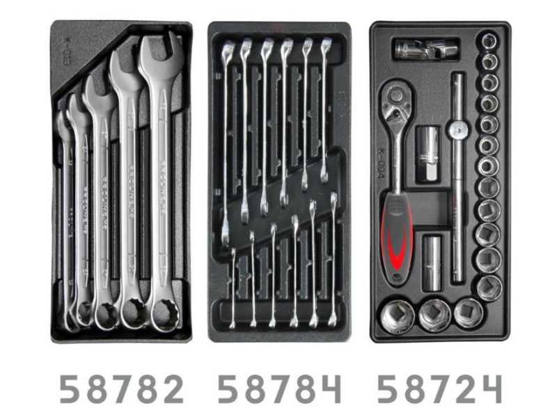 Voziček za orodje Proline z 206-delnim setom orodja, 33129