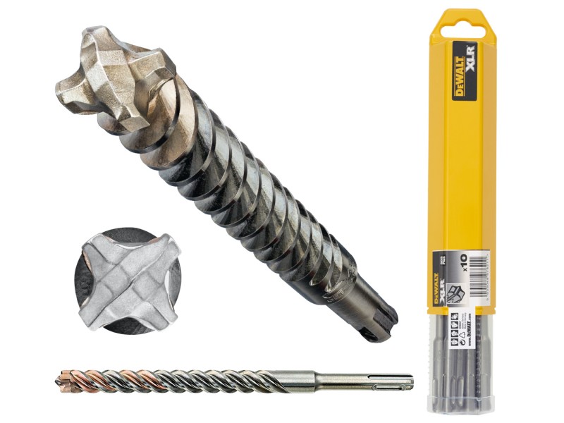 Set svedrov SDS-PLUS, Dewalt, Štirirezni, Dimenzije:14x200x150mm, DT8973