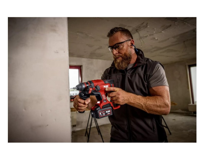 Akumulatorsko vrtalno kladivo Flex CHE 18.0-EC/5.0 Set, SDS-plus, 461768