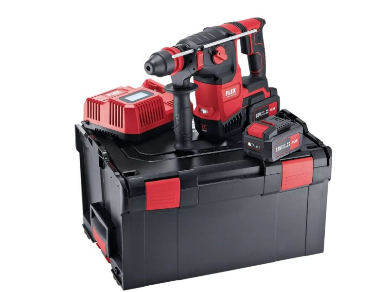 Akumulatorsko vrtalno kladivo Flex CHE 2-26 18.0-EC/5.0 Set, SDS-Plus, 478474
