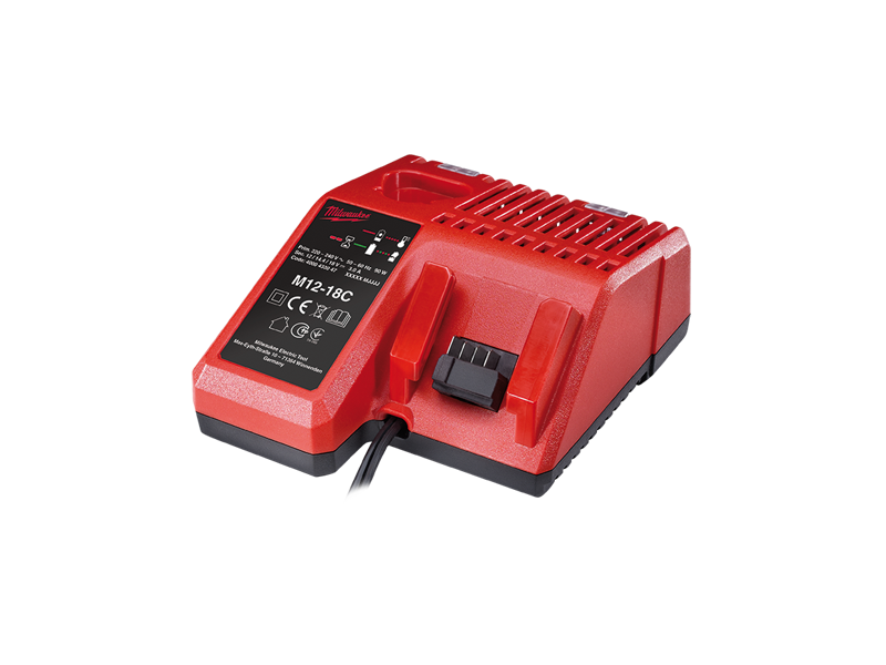 Akumulatorski polnilnik Milwaukee M12-18C, Sistem: M12, M14, M18, 4932352959