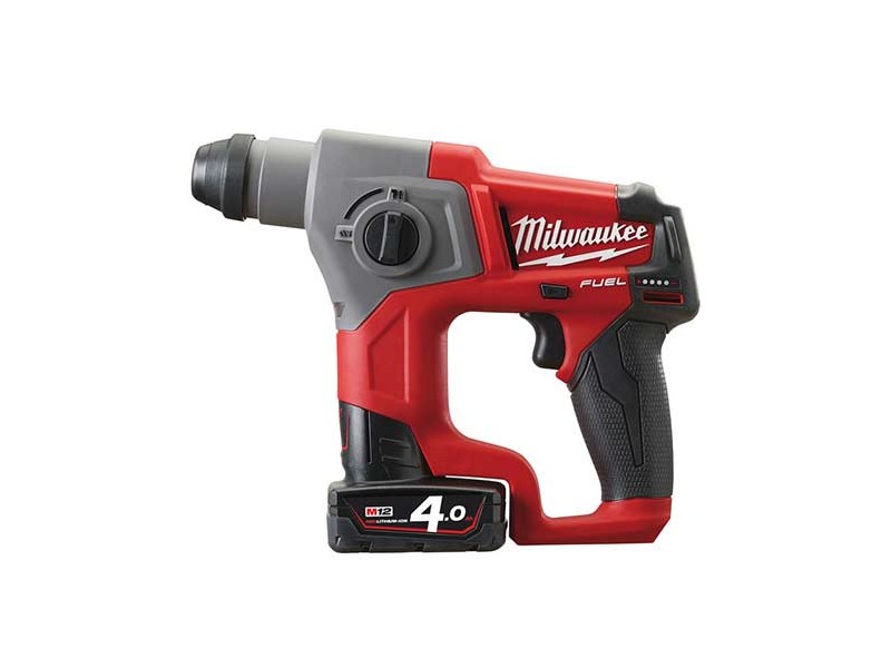 Akumulatorsko vrtalno kladivo Milwaukee M12 CH-402C FUEL, Li-Ion 2 x Aku.: 4,0 Ah, 4933441475