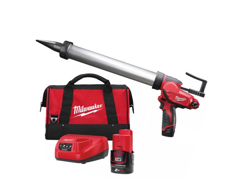 Akumulatorska pištola za silikon Milwaukee M12 PCG/400A-201B, 4933441665