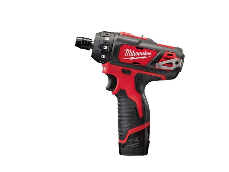 Akumulatorski vijačnik Milwaukee M12 BD-202C, Li-Ion 2 x Aku.: 2,0A h, 4933441900
