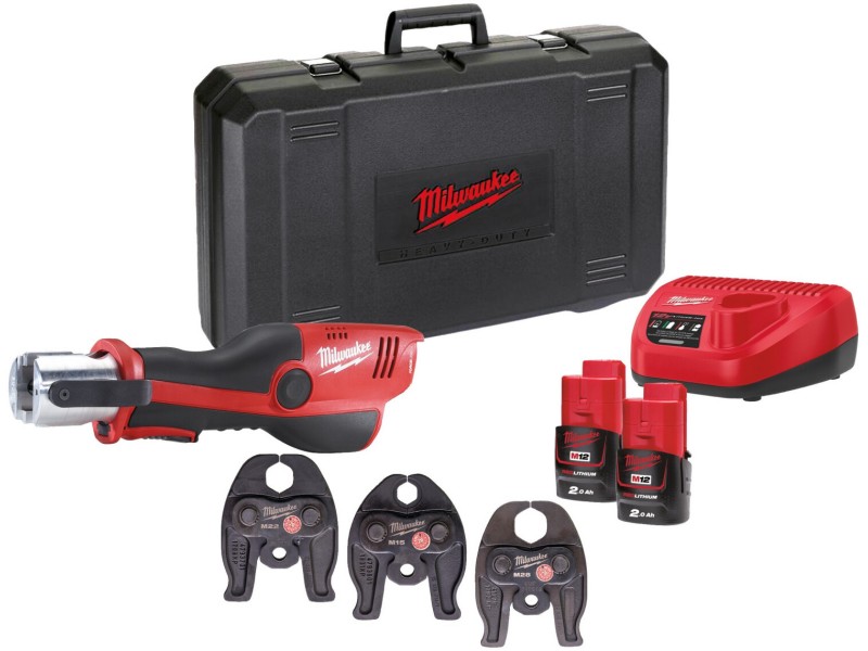 Akumulatorsko orodje za stiskanje cevi Milwaukee M12 HPT-202C V-SET, 4933443100