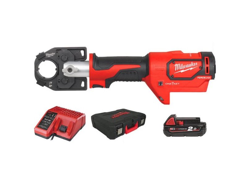 Akumulatorske hidravlične klešče za stiskanje kabel čevljev Milwaukee M18 HCCT-201C, 4933451194
