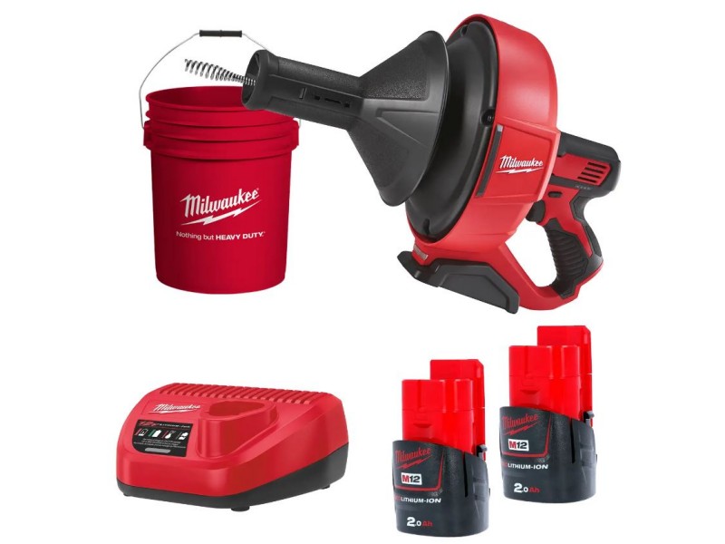 Akumulatorski čistilec odtočnih cevi Milwaukee M12 BDC6-202C, 4933451635