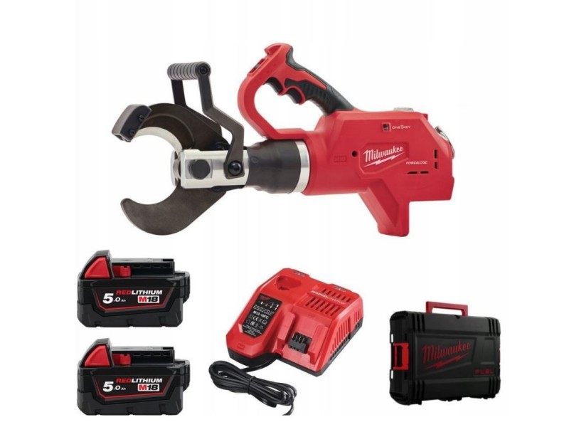 Akumulatorski rezalnik za podzemne kable Milwaukee M18 HCC75-502C, 4933459269