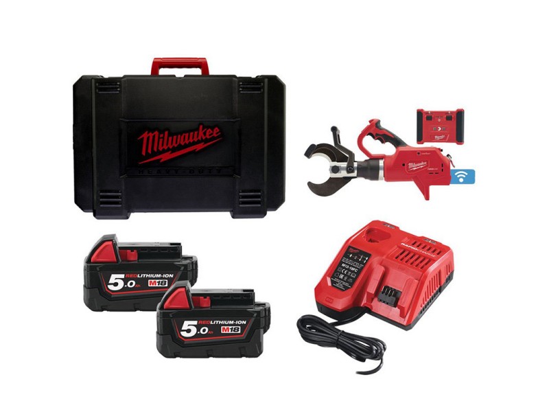 Akumulatorski rezalnik za podzemne kable Milwaukee M18 HCC75R-502C, 4933459271