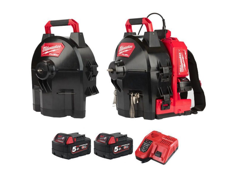 Akumulatorski čistilnik odtočnih cevi Milwaukee M18 FFSDC16-502, 4933459710