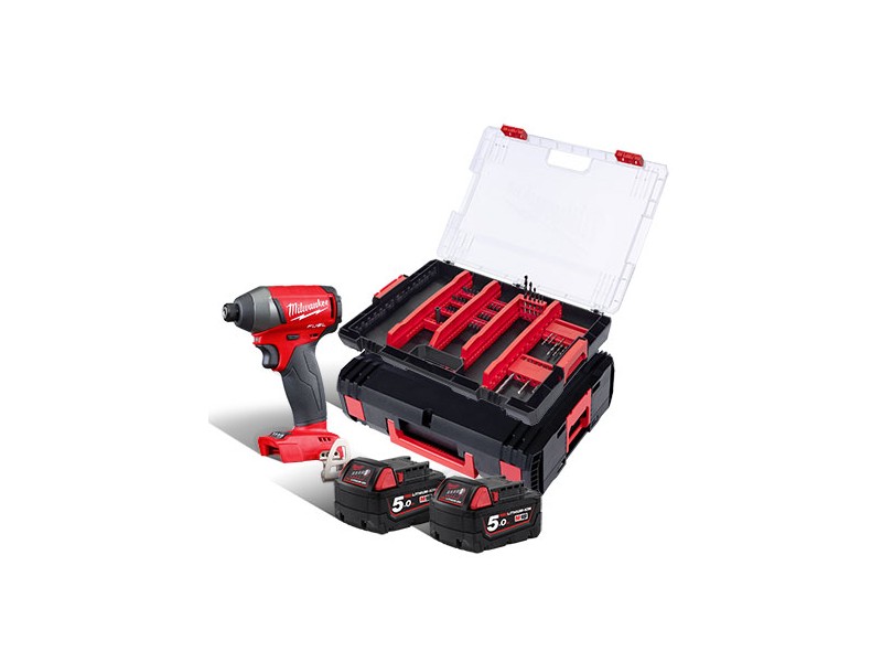 Akumulatorski udarni vijačnik Milwaukee M18 FID-502XA FUEL, Li-Ion 2x Aku.: 5,0 Ah, 4933464254