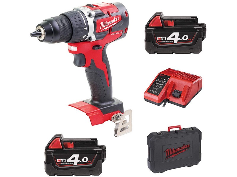 Akumulatorski vrtalnik-vijačnik Milwaukee M18 CBLDD-402C, 4933464539