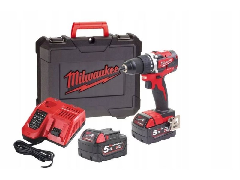 Akumulatorski vrtalnik-vijačnik Milwaukee M18 CBLDD-502C, 4933464556