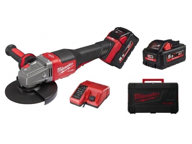 Akumulatorski kotni brusilnik Milwaukee M18 FHSAG125XPDB-552X, 4933471080