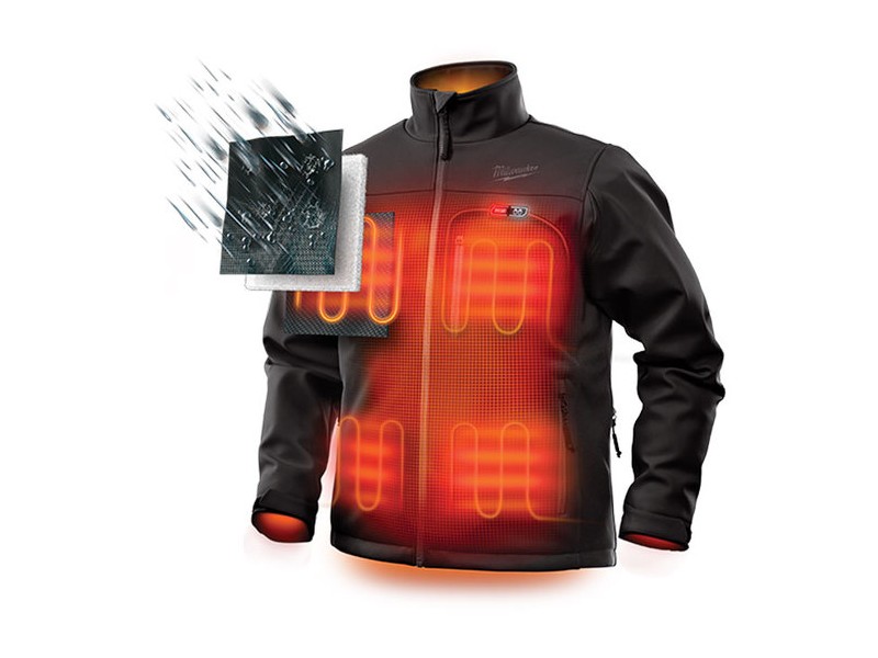 Akumulatorska ogrevana jakna Milwaukee M12 HJBL5-0, črna, M12, S-XXXL