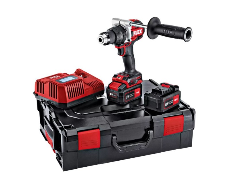 Akumulatorski udarni vrtalnik vijačnik Flex PD 2G 18.0-EC HD/5.0 SET, 515701
