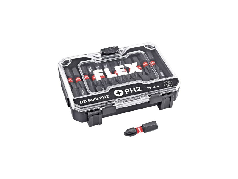 Komplet vijačnih nastavkov Flex DB Bulk PH2-25mm VE25, 530489