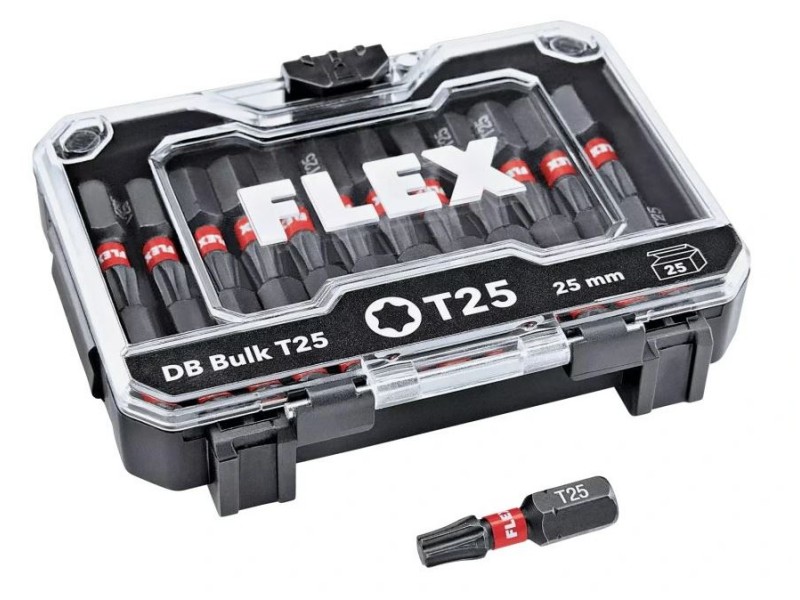 Komplet vijačnih nastavkov Flex DB Bulk T25-25mm VE25, 530491
