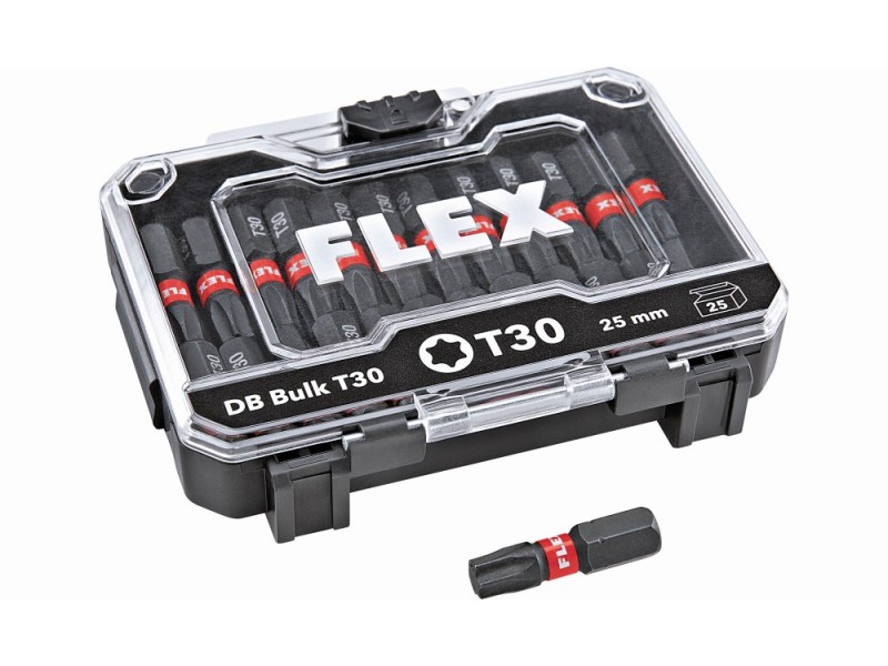 Komplet vijačnih nastavkov Flex DB Bulk T30-25mm VE25, 530492