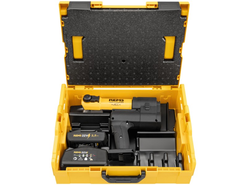 Rems Akku Press E 22V, Li-Ion, ACC, Univerzalna do: 100mm, L-Boxx, 576X12R30J