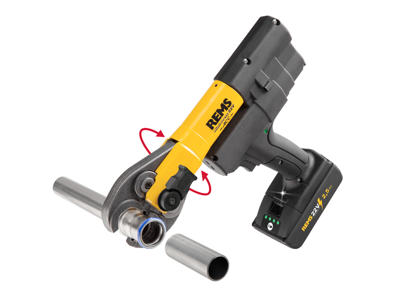 Rems Mini-Press ACC 22 Volt Li-Ion Basic Pack Cordless Radial Press, 578X05R220