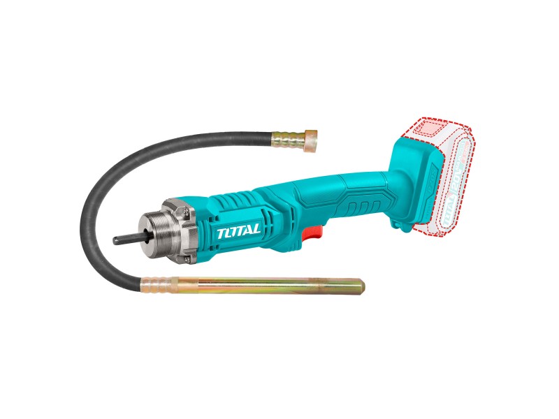 Akumulatorski vibrator za beton Total 2300rpm/20V/2.0Ah-7.5Ah/P20S, TCVLI202301