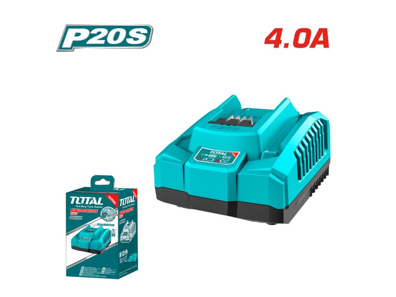 Akumulatorski polnilnik baterij Total P20S, 4A / 20V/ INDUSTRIAL, TFCLI20411E