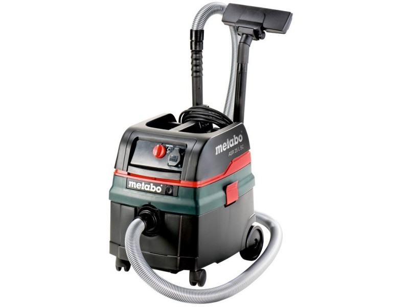 Večnamenski industrijski sesalnik Metabo ASR 25 L SC, 1.400W, 4.380L/min., 25L, 11kg, 602024000