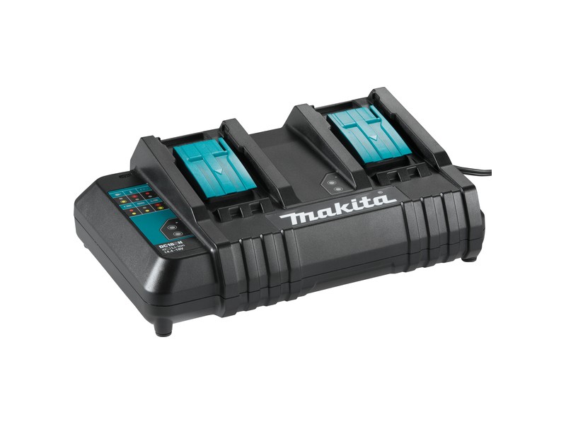 Polnilnik za dva akumulatorja Makita DC18SH,  14,4-18V, 630B24-0