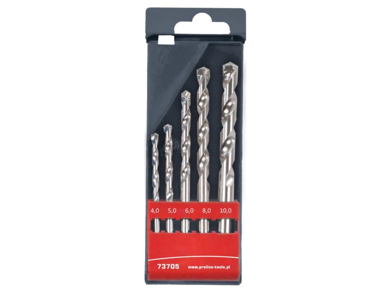 5-delni set svedrov za beton Proline, Dimenzije: 4-10mm, 73705